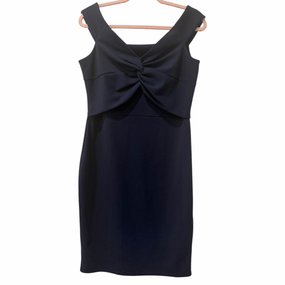 Quiz Womens‎ Navy Cocktail Dress size EU 44 - US 10-12 stretch sleeveless